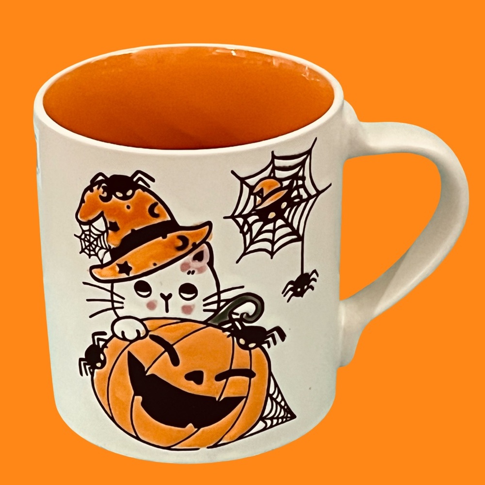 Halloween Cat and Pumpkin Mug Eli & Ana - Picture 3 of 7